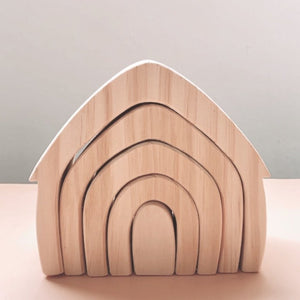 Natural House Stacker-Wooden Toys-Shopvoilasg-Shopvoilasg