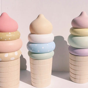 Soft Serve Ice Cream Cones-Wooden Toys-Shopvoilasg-Shopvoilasg