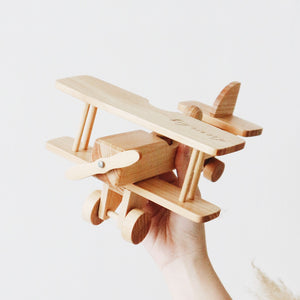 Wooden plane toy