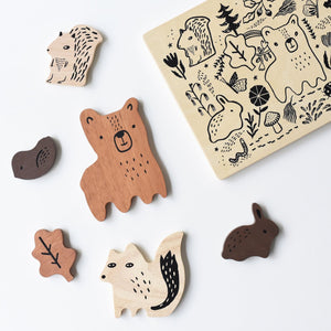 Wooden Puzzle - Woodland