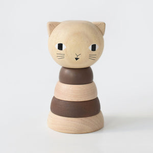 Stacker - Wooden Cat